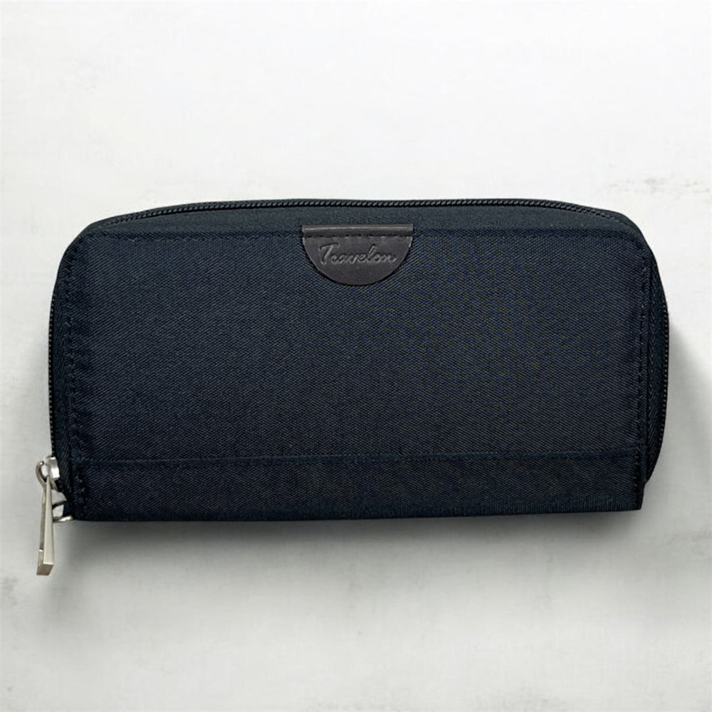 Travelon Safe ID RFID Blocking Zip-Around Travel around Clutch Wallet